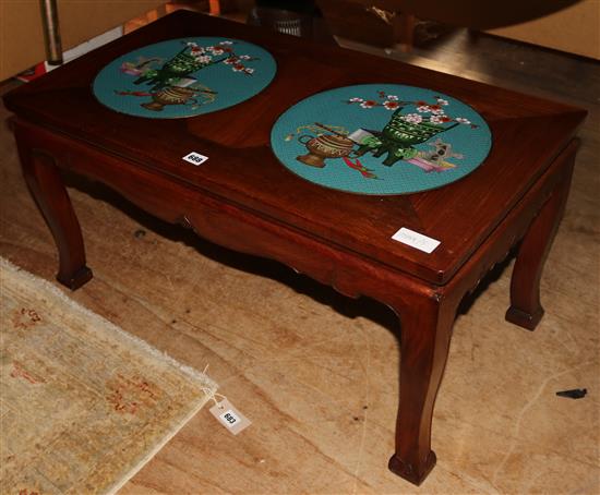 Chinese cloisonne low table
